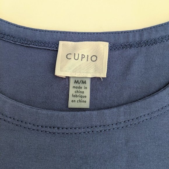 CUPIO Blue Sleeveless Top. Medium Size - Picture 5 of 7
